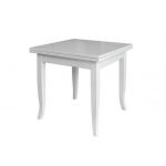 Tavolo quadrato allungabile Verona bianco 90x90