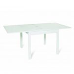 Tavolo raddoppiabile Firenze bianco frassinato 90x90