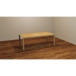 Tavolo rettangolare allungabile Golia 130x80 struttura tortora e piano rovere shimo