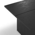 Tavolo rettangolare fisso Loana in nero 200x100x75 H cm.