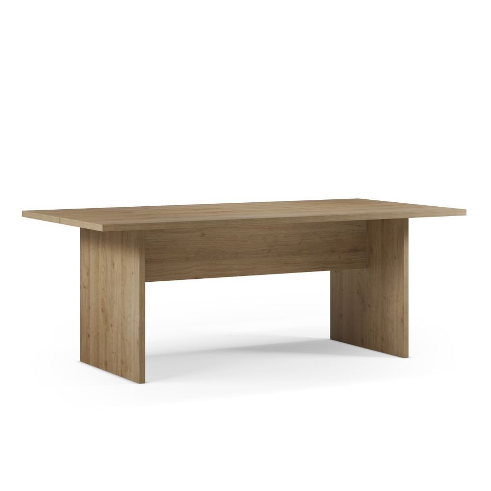 Tavolo rettangolare fisso Loana in rovere cadiz 200x100x75 H cm.