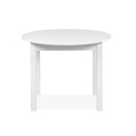 Tavolo rotondo allungabile Coburg 100 colore bianco 100x76x100 cm.
