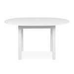 Tavolo rotondo allungabile Coburg 100 colore bianco 100x76x100 cm.