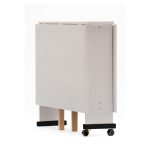 Tavolo salvaspazio Trio pieghevole 140x90x78 cm colore bianco frassinato