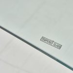 Tavolo scrivania Tamerice in vetro temperato 125x70x75 cm.