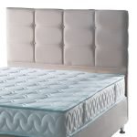 Testiera letto Nova 120x8x110H cm. in ecopelle tortora