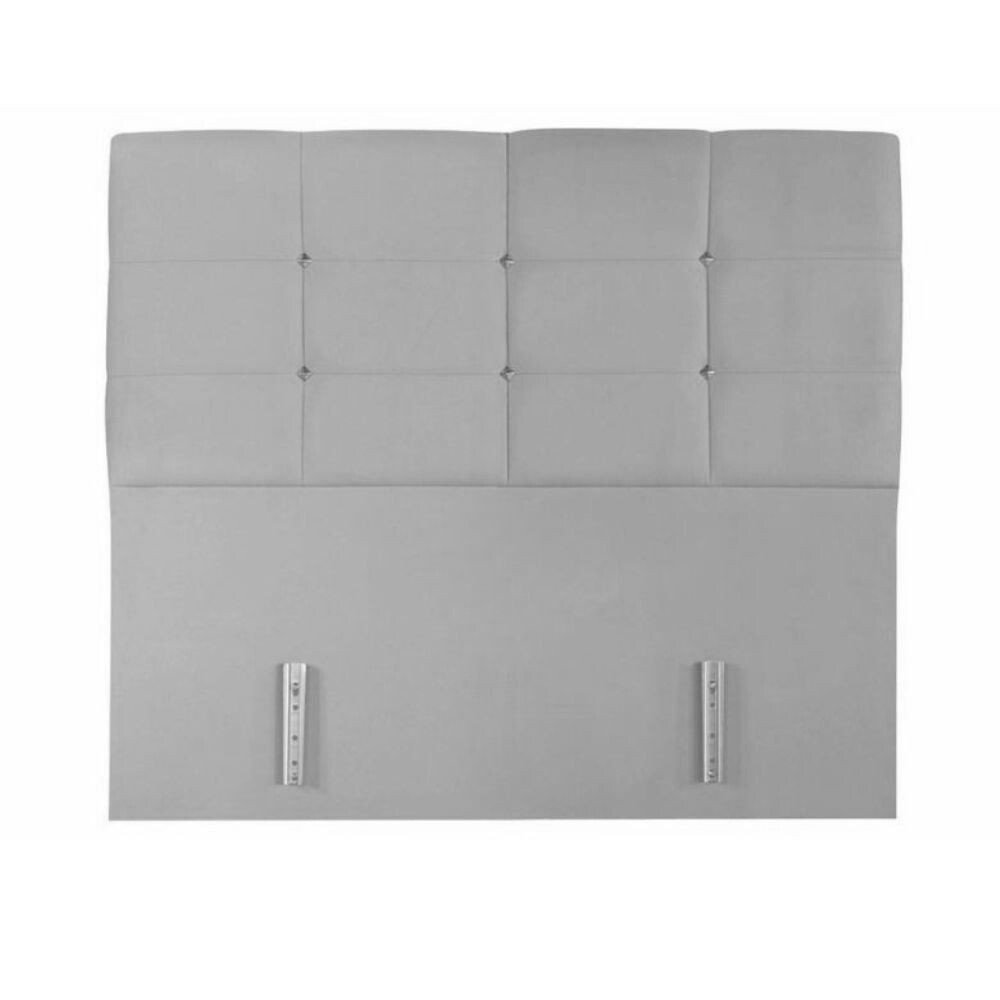 Testiera letto Nova 120x8x110H cm. in ecopelle tortora