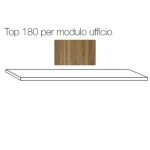 Top 180x45 per modulo ufficio Ibisco noce naturale