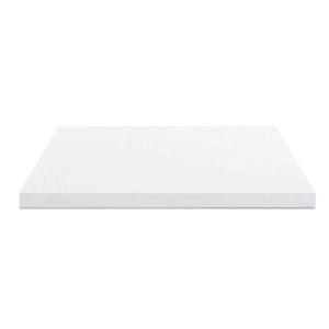 Top per bagno 100x47x4 con bordo poliuretano in bianco