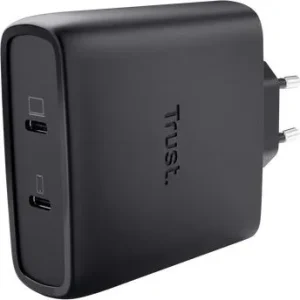 Trust Maxo Alimentatore Caricabatteria a 2 porte USB-C GaN da 100 W Universale colore Nero - 25527