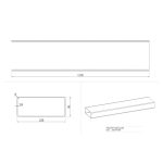 Tubo rettangolare per cappa BV2291200 220x90 mm. 1,2 mt.