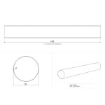 Tubo tondo per cappe BV1251200 diametro 125mm 1,2 mt