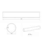 Tubo tondo per cappe BV1501200 diametro 150mm 1,2 mt