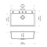 Waltz 78x51 lavello una vasca croma