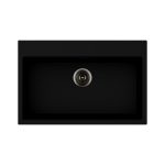 Waltz 78x51 lavello una vasca nero