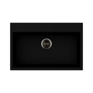 Waltz 78x51 lavello una vasca nero