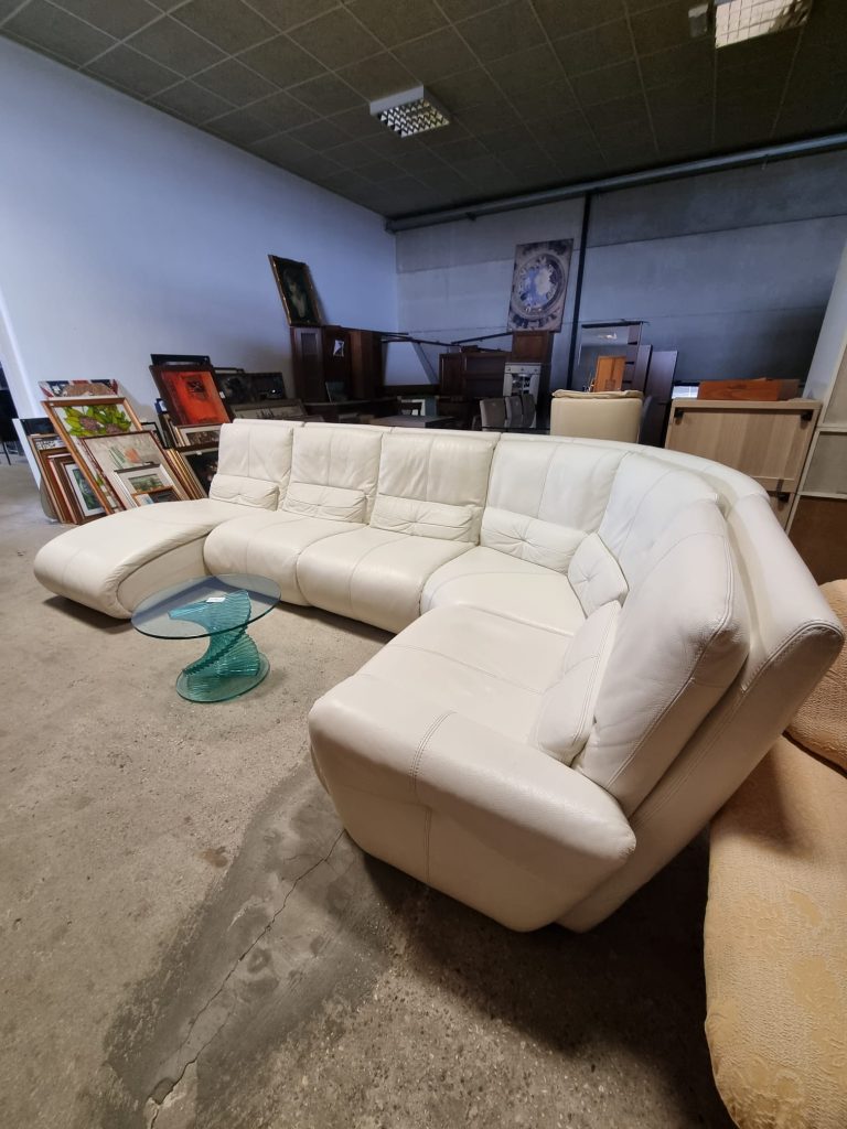 Divano In Pelle Primo Fiore Usato 480