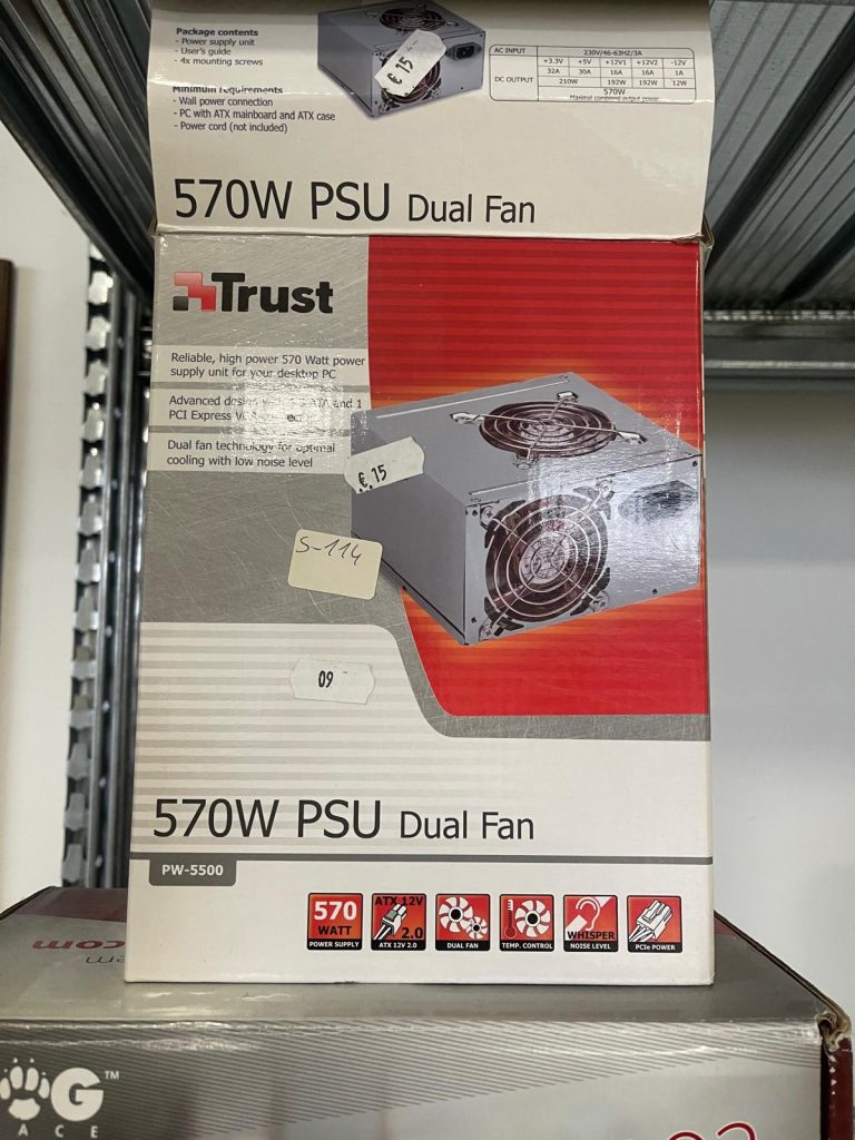 Trust Psu 570w Dual Fan NUOVO DA ESPOSIZIONE 453/U
