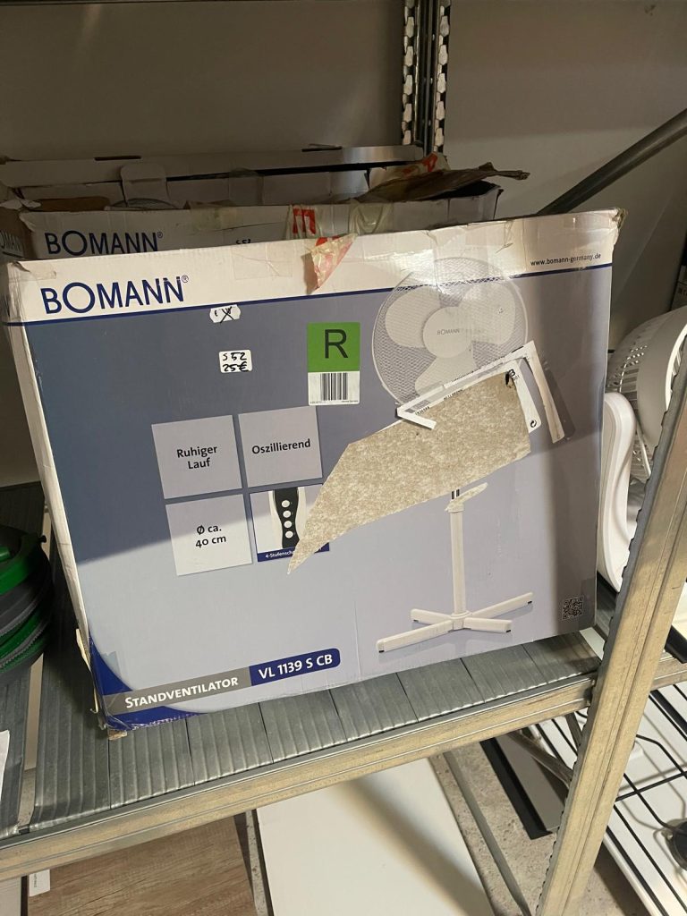 Ventilatore Bomann NUOVO DA ESPOSIZIONE 364/U