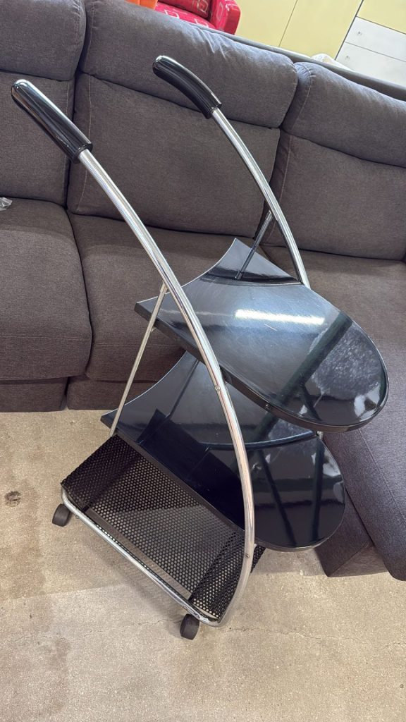 Carrello Nero A Ripiani Nuovo da esposizione 2337/U