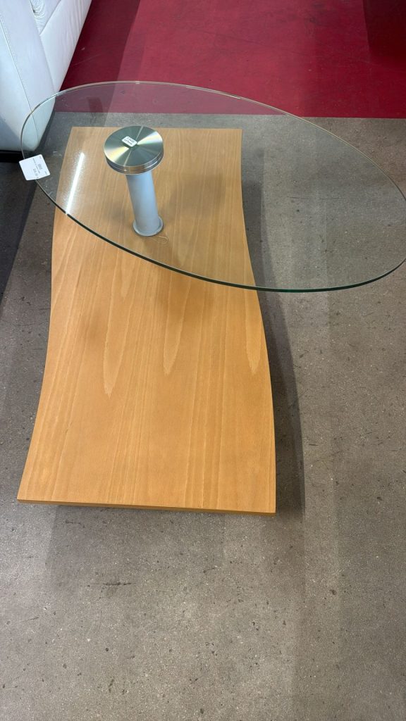 Tavolino in vetro Nuovo da esposizione 2336/U