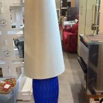 Piantana Vetro Blu-capello Bianco Nuovo da esposizione 2497/U