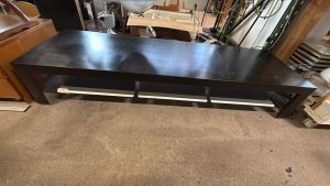 Porta tv nero con vassoio in acciaio Usato: 2348