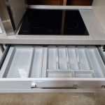 Cucina Lineare Bianca Con Elettrodomestici Usata 568