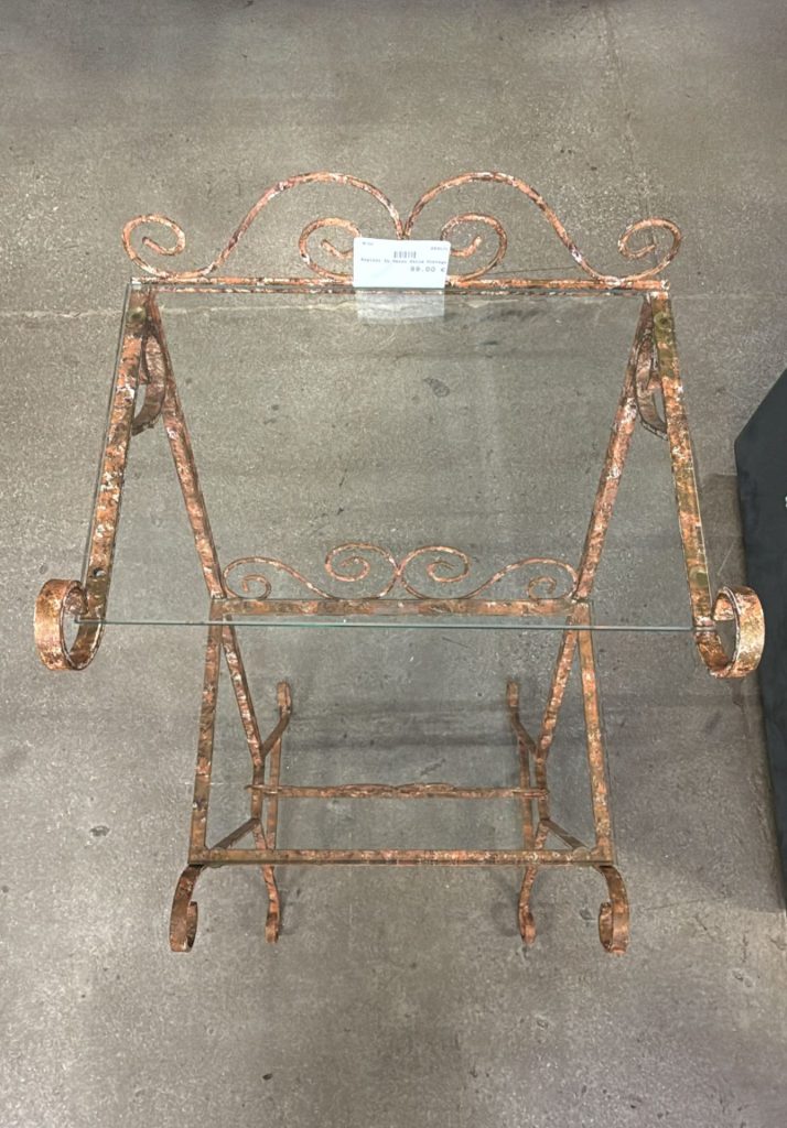 Ripiani In Vetro Stile Vintage Nuovo da esposizione  2531/U