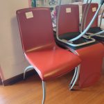 Set 6 Sedie In Pelle Con Struttura In Ferro Usate 620