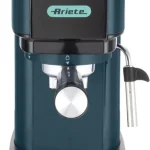 Ariete Macchina Caffè Cialde e Caffé Macinato in Polvere Espresso Manuale con Erogatore di Vapore 2 Tazze colore Light Aquamarine - 1399/17