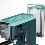 Ariete Macchina Caffè Cialde e Caffé Macinato in Polvere Espresso Manuale con Erogatore di Vapore 2 Tazze colore Light Aquamarine - 1399/17