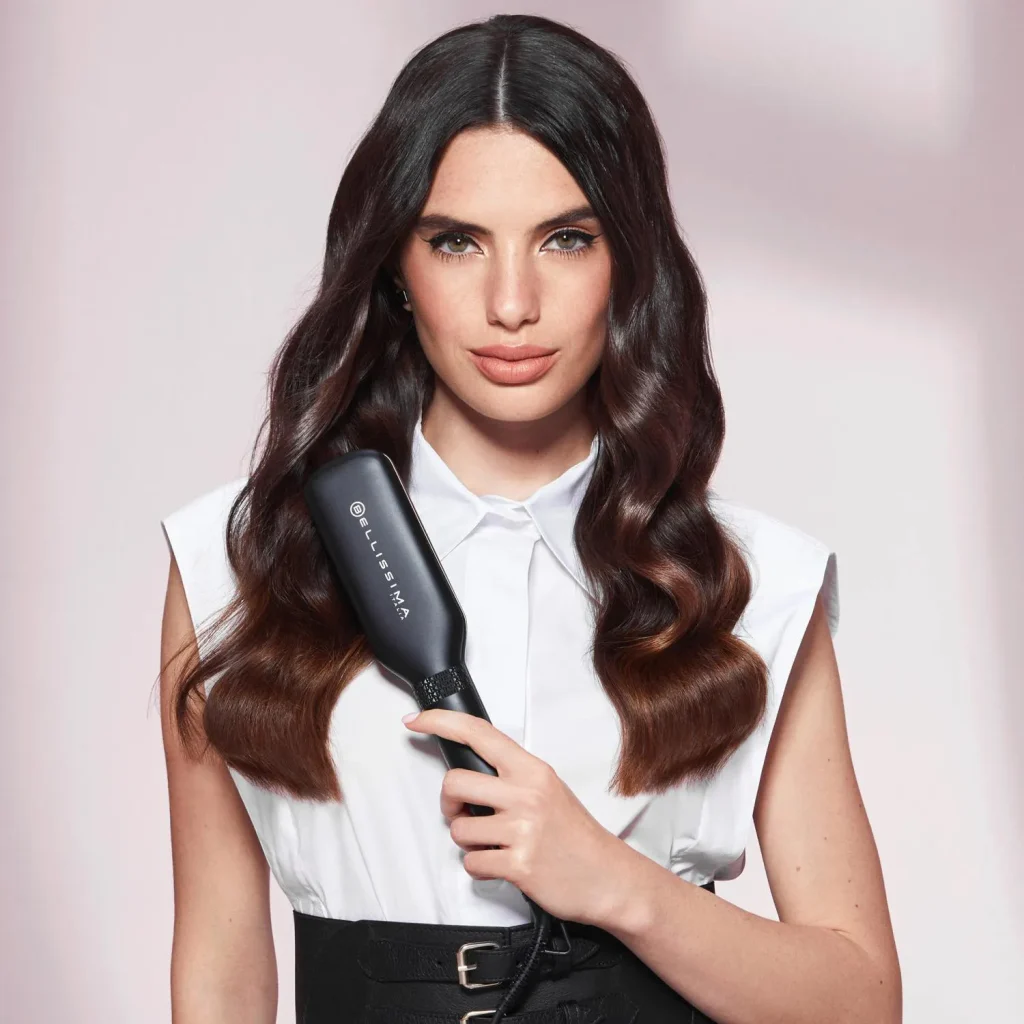 Bellissima Imetec Piastra per Capelli Potenza 67 Watt Lunghezza Cavo 1,8 m colore Nero e Rosa - 11878