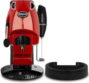 Didiesse Baby Frog Coffee & Tea Macchina da Caffè a Cialde Rossa + Frullino