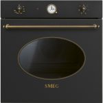 Forno Elettrico da Incasso Smeg Ventilato Multifunzione con Grill 70 Litri 60 cm Classe A colore Antracite - SF68C1AO