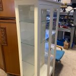 Vetrina bianca In Legno  Con Ante In Vetro USATA 543/U