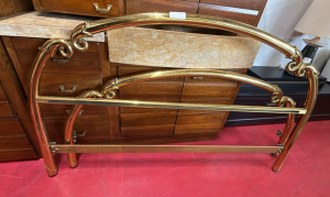 Letto Matrimoniale In Ottone Nuovo da Esposizione 2344/U