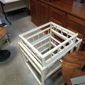 Set Tre Tavolini Bamboo White Usato 634