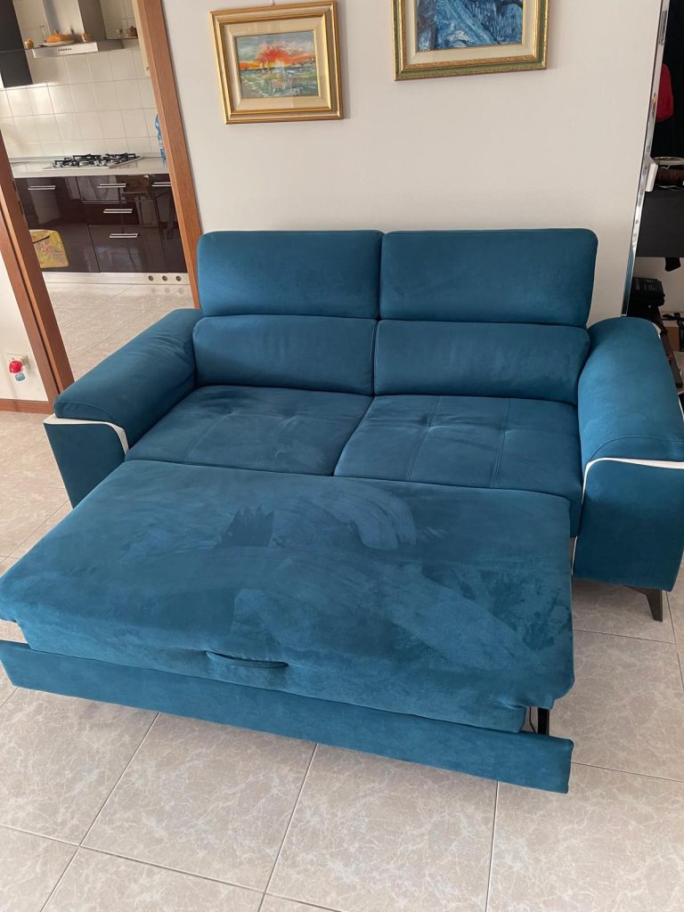 Divano Letto Verde Acqua Usato 3287