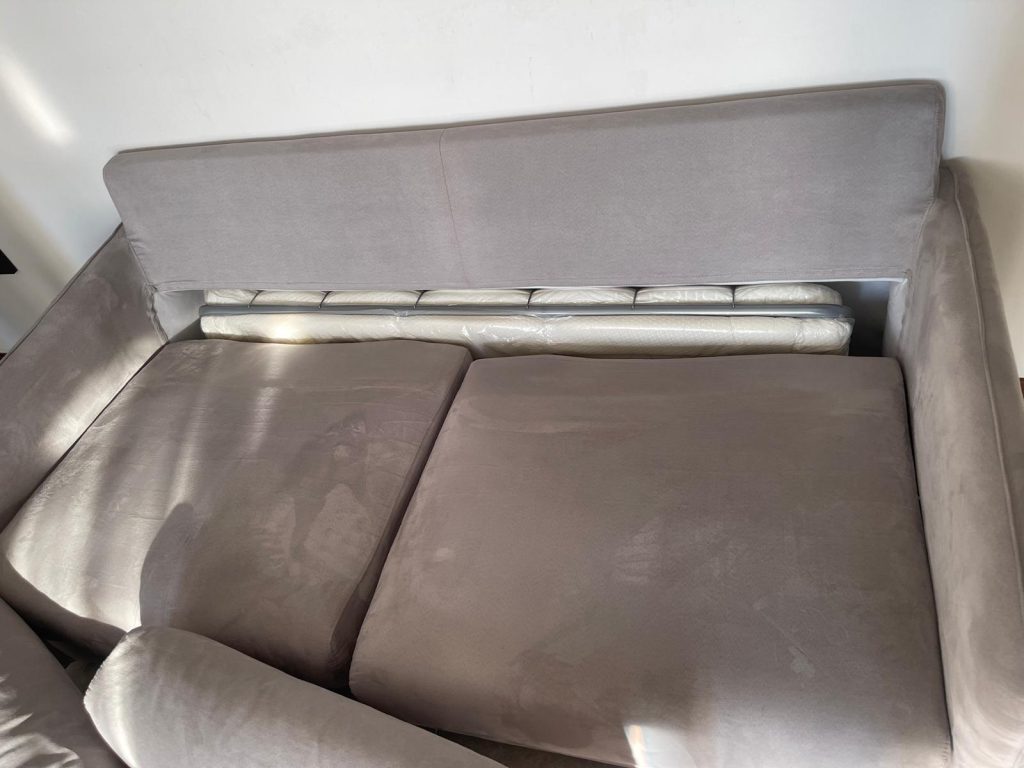Divano Letto Grigio Con Materasso Nuovo  Usato 3288