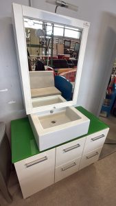 Mobile Bagno Con Specchiera,lavabo Nuovo da Esposizione 479/U