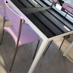 Tavolo In Vetro Nero Nuovo da esposizione 478/U