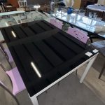 Tavolo In Vetro Nero Nuovo da esposizione 478/U