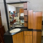 Mobile Bagno Composizione Domino Noce Nero NUOVO DA ESPOSIZIONE 529/U