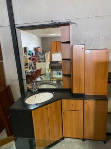 Mobile Bagno Composizione Domino Noce Nero NUOVO DA ESPOSIZIONE 529/U