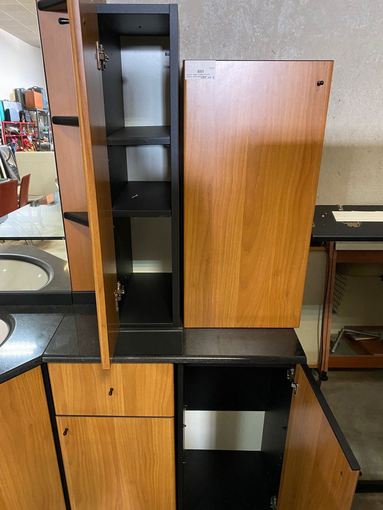 Mobile Bagno Composizione Domino Noce Nero NUOVO DA ESPOSIZIONE 529/U