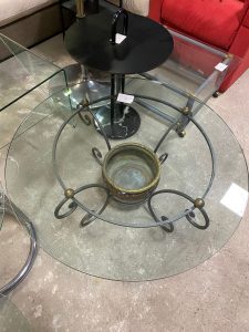 Tavolino Da Salotto in Vetro Rotondo NUOVO DA ESPOSIZIONE 729/U