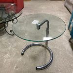 Tavolino Vintage In Vetro Cromato USATO 734/U