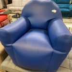 Poltrona In Pelle Prodotto NUOVO DA ESPOSIZIONE 591/U