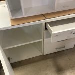Scrivania Lunga Con Libreria E Cassettiera USATA 1084/U